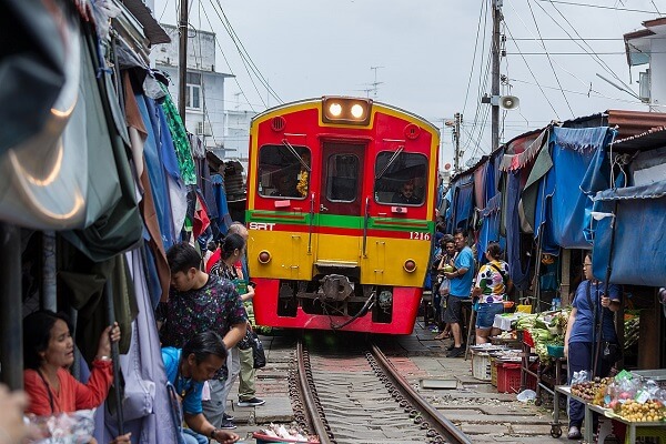 Spoorwegmarkt Thailand