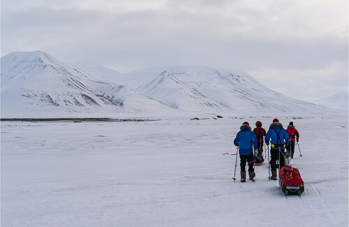poolexpeditie in Spitsbergen